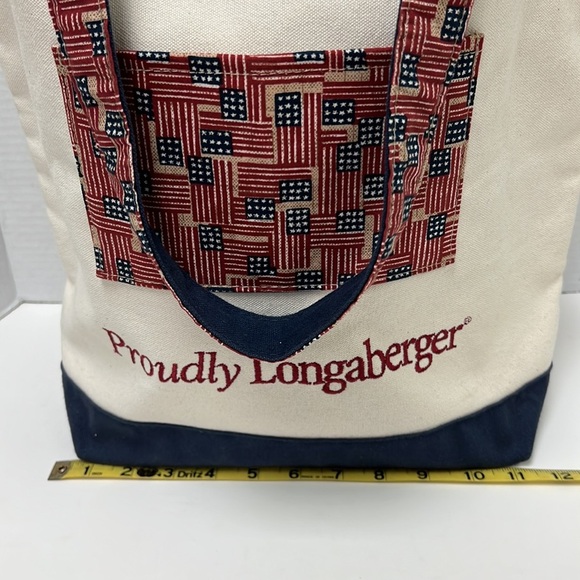 “Proudly Longaberger” Canvas Tote - Picture 6 of 10